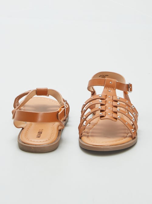 Sandali con cinturini con borchie - Kiabi