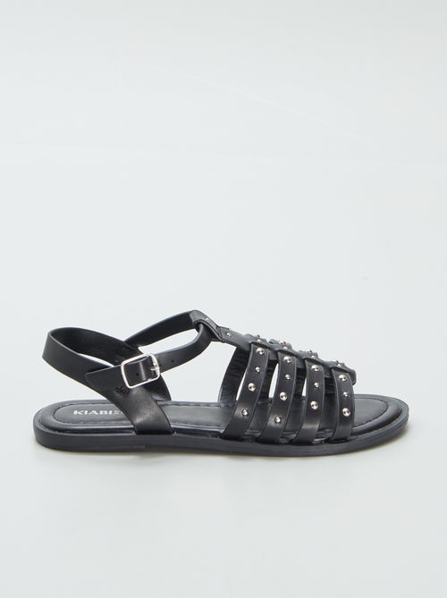 Sandali con cinturini con borchie - Kiabi