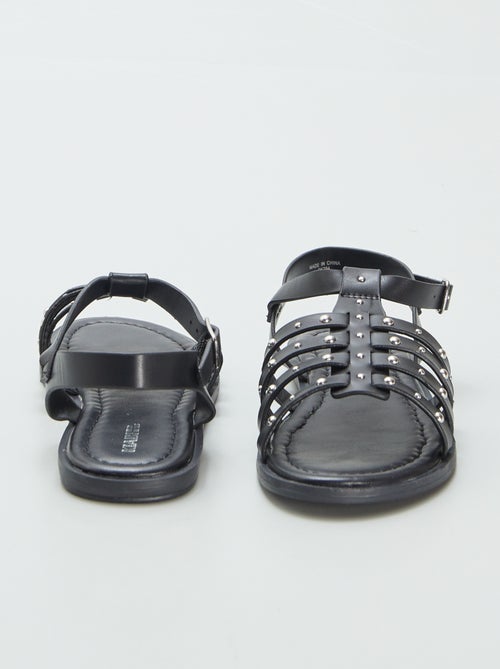 Sandali con cinturini con borchie - Kiabi