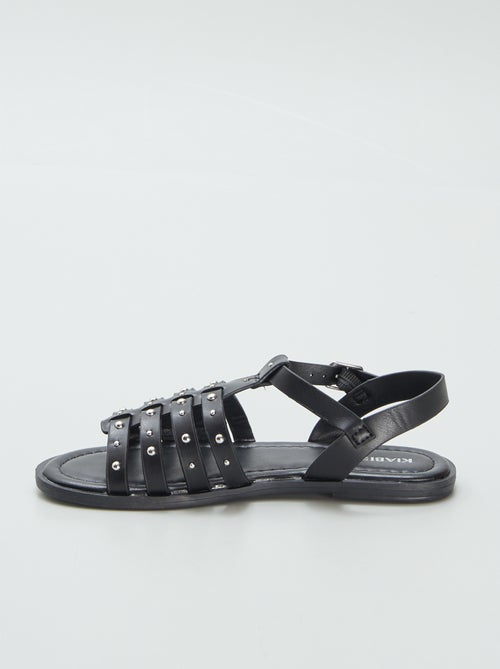 Sandali con cinturini con borchie - Kiabi