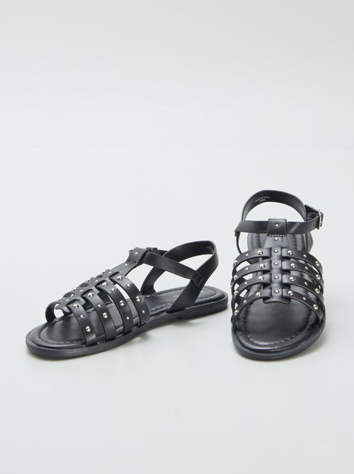 Sandali con cinturini con borchie - Kiabi