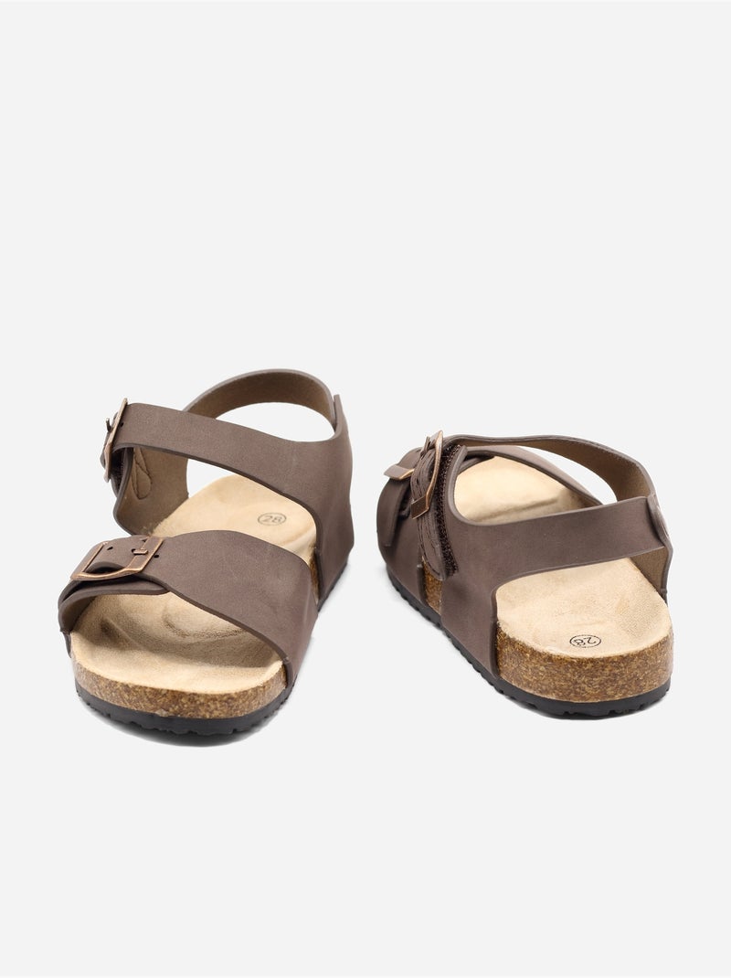 Sandali con cinturini Marrone - Kiabi