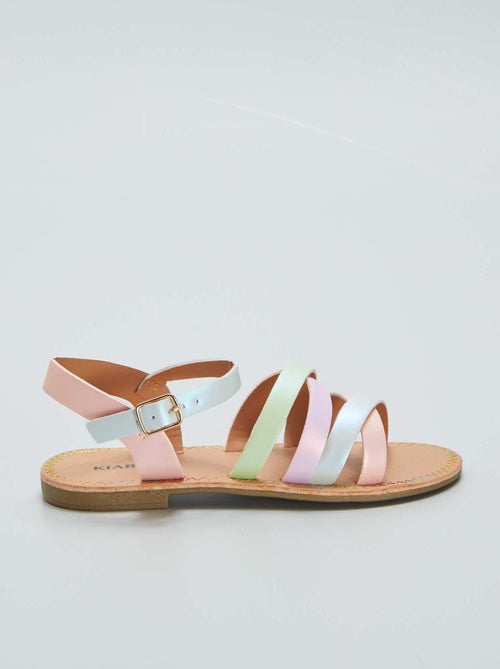 Sandali con cinturini multicolore - Kiabi