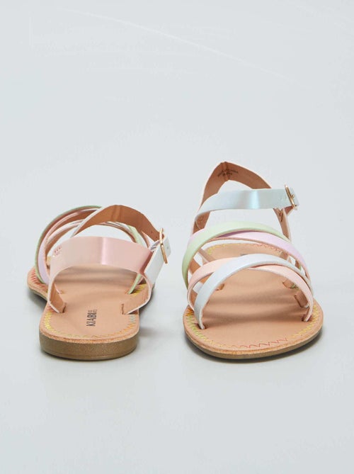 Sandali con cinturini multicolore - Kiabi