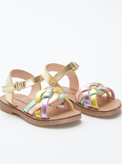 Sandali con cinturini multicolori - Kiabi
