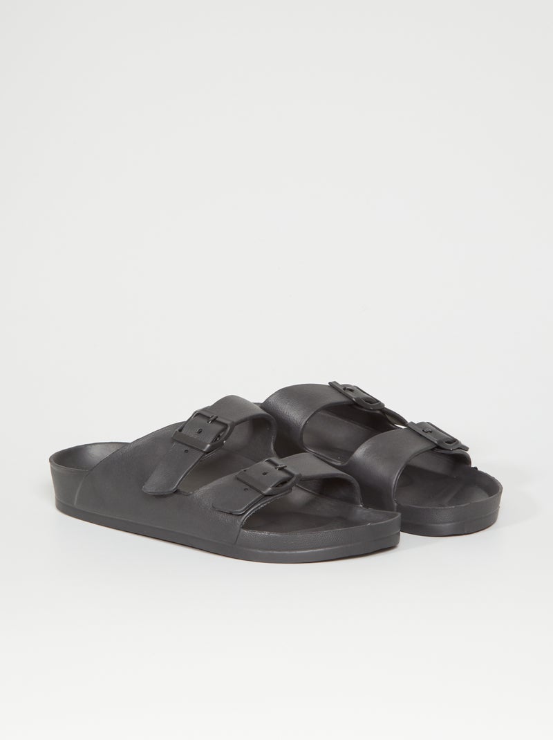 Sandali con cinturini nero - Kiabi