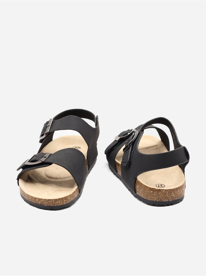 Sandali con cinturini Nero - Kiabi