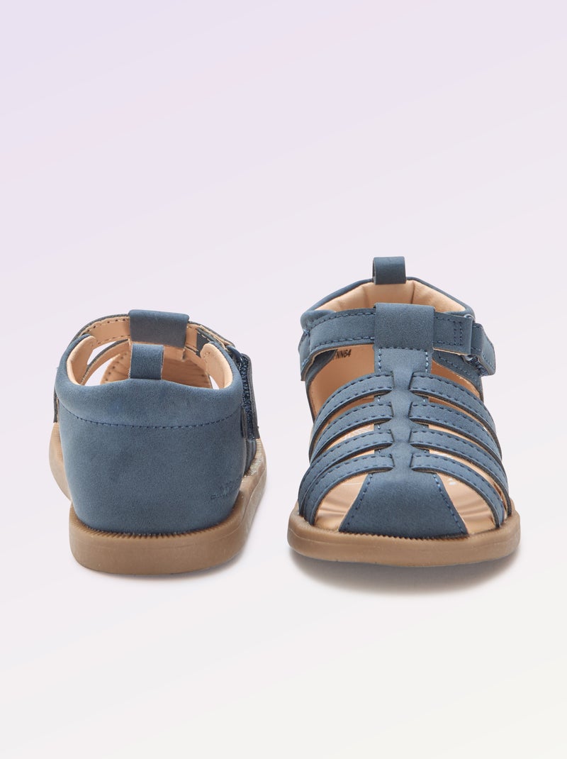 Sandali con cinturini 'Primi passi' - Kitchoun Blu - Kiabi
