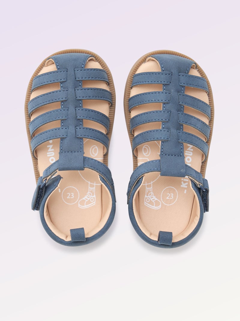 Sandali con cinturini 'Primi passi' - Kitchoun Blu - Kiabi