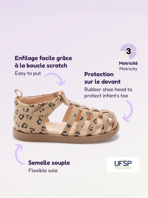 Sandali con cinturini 'Primi passi' - Kitchoun - Kiabi