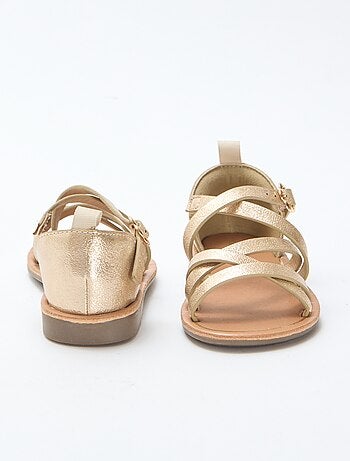 Sandali con cinturini tinta unita