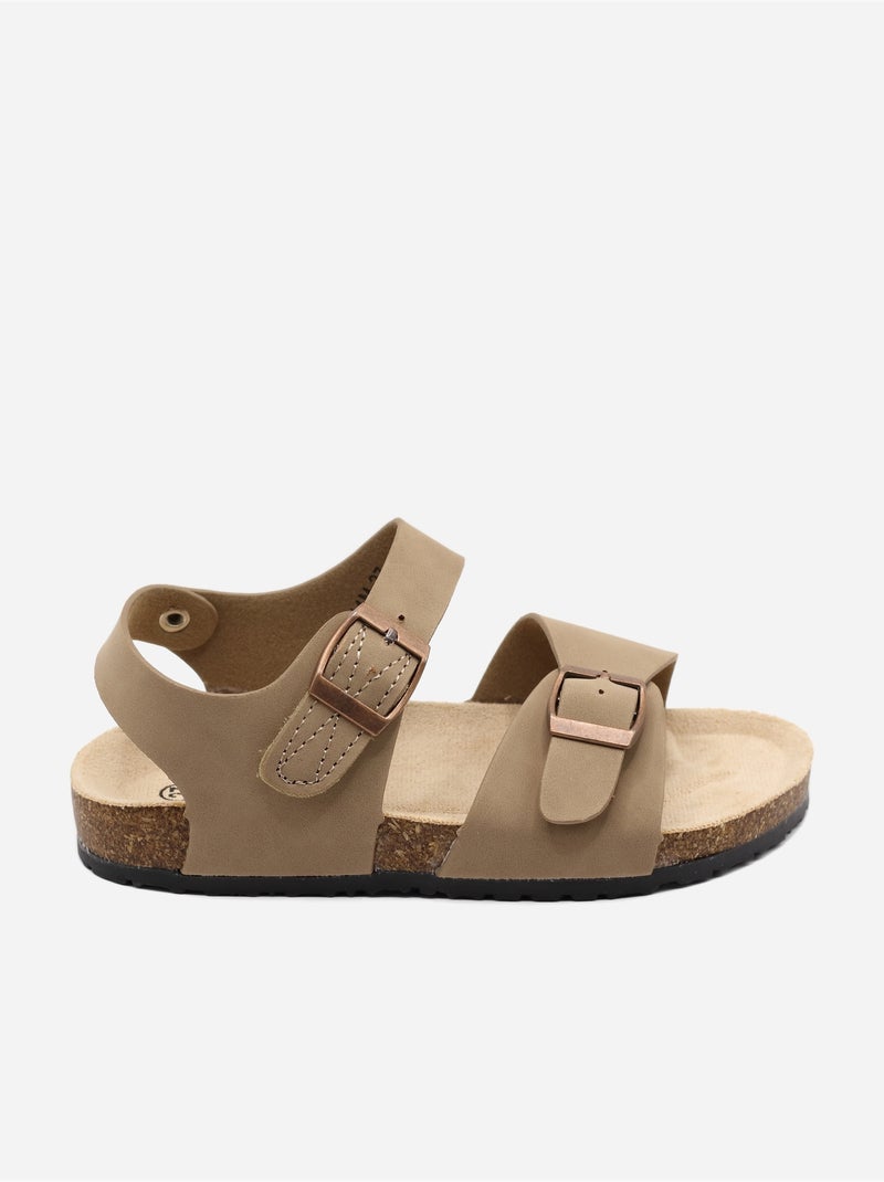 Sandali con cinturini Tortora - Kiabi