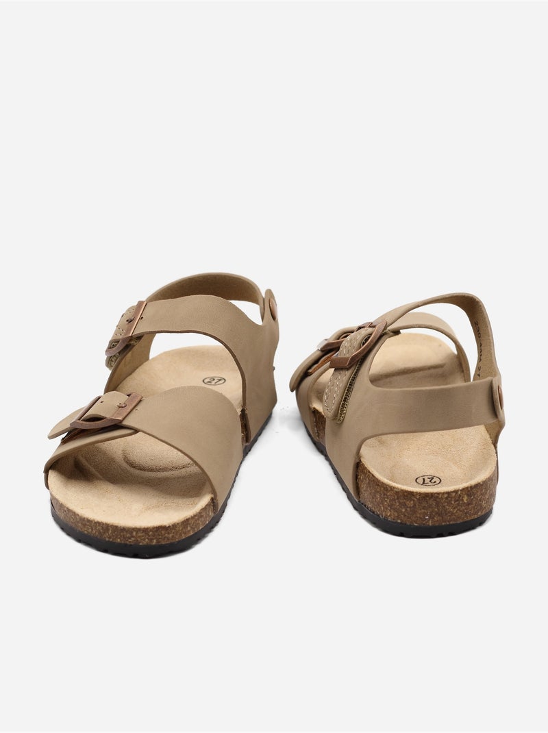 Sandali con cinturini Tortora - Kiabi