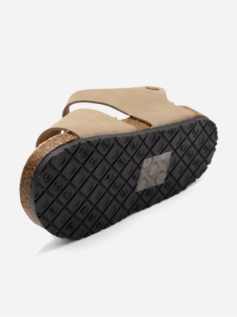 Sandali con cinturini Tortora - Kiabi