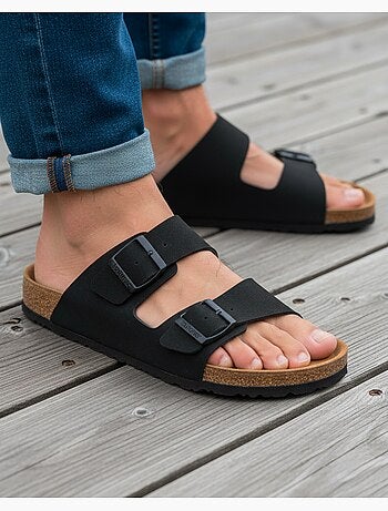 Sandali con cinturini ultracomodi, soletta in pelle isotoner