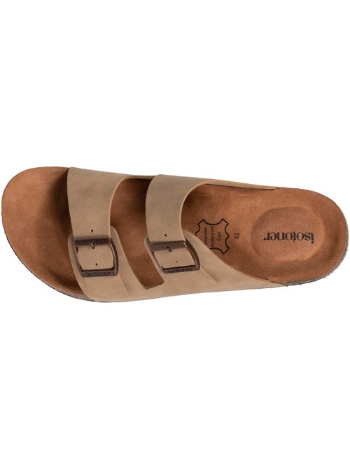 Sandali con cinturini ultracomodi, soletta in pelle isotoner - Kiabi Sandali con cinturini ultracomodi, soletta in pelle isotoner - Kiabi
