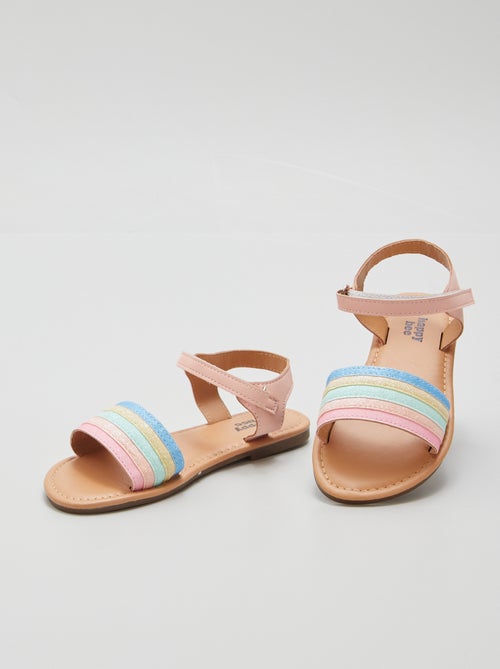 Sandali con cinturino arcobaleno - Kiabi