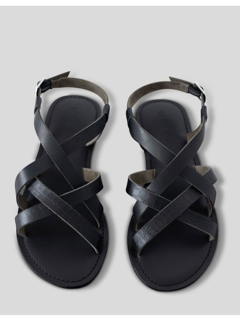 Sandali con cinturino Vero Moda Nero Nero - Kiabi