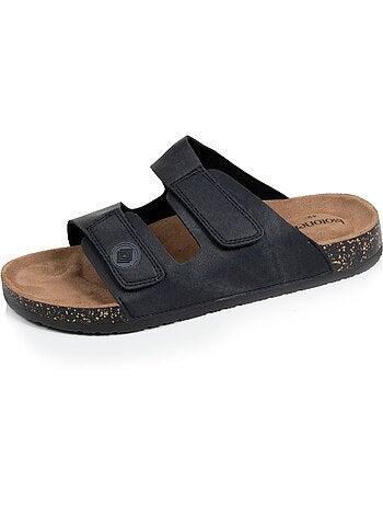 Sandali con doppi cinturini in velcro, soletta patch per il tallone Isotoner