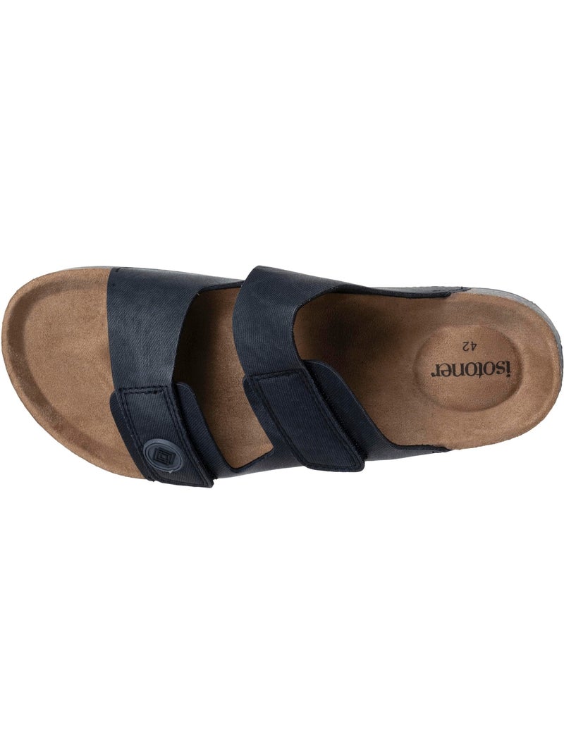 Sandali con doppi cinturini in velcro, soletta patch per il tallone  Isotoner Nero - Kiabi