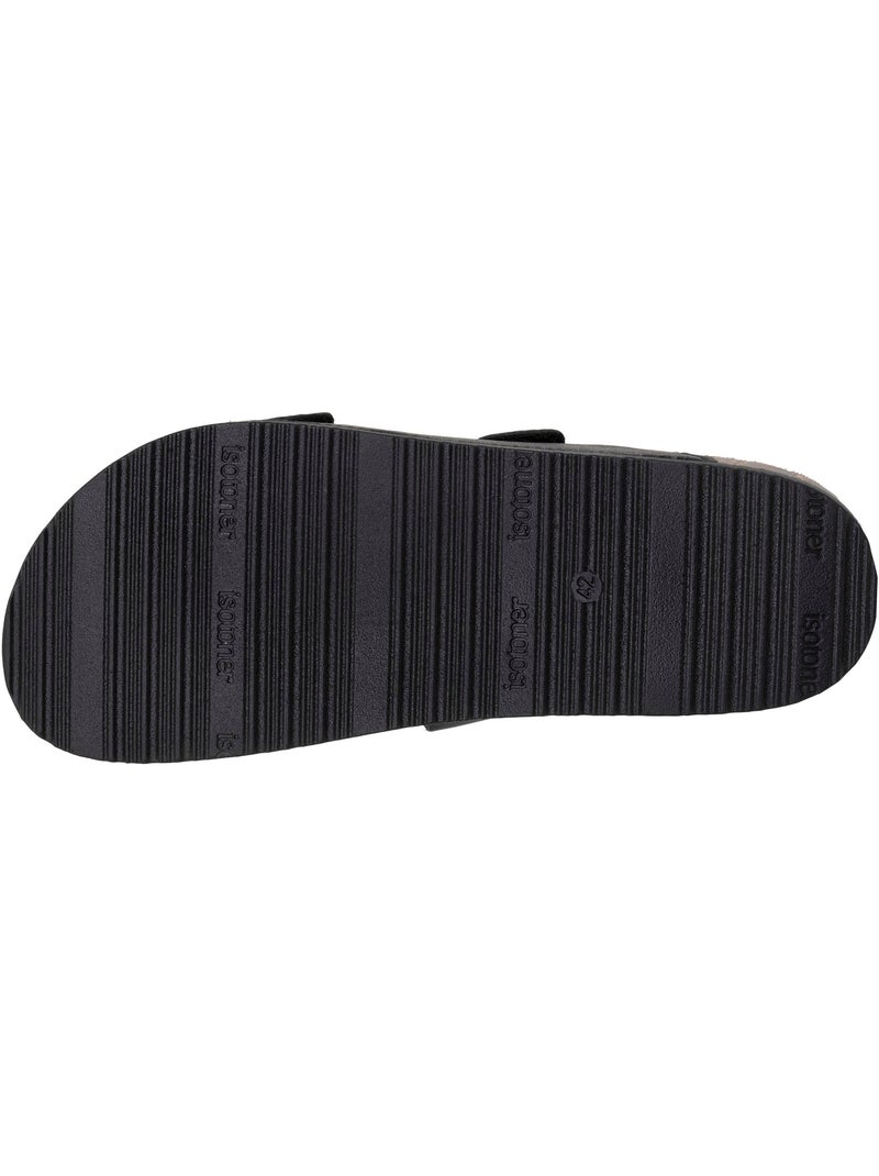 Sandali con doppi cinturini in velcro, soletta patch per il tallone  Isotoner Nero - Kiabi