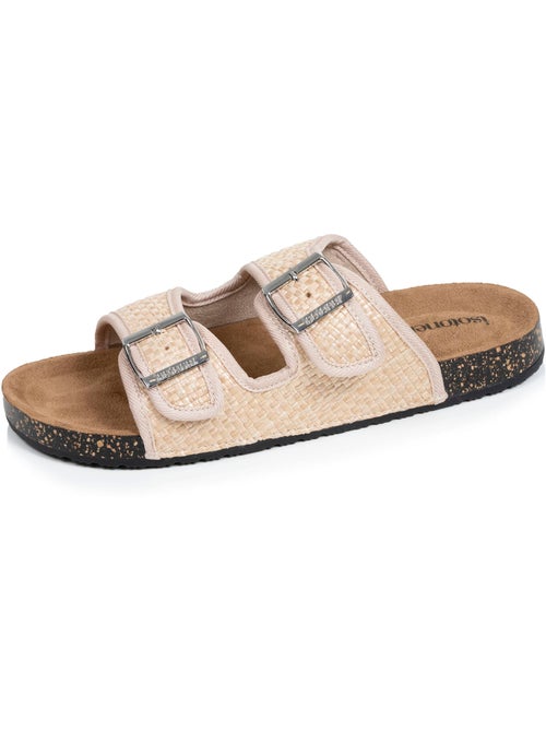 Sandali con doppi cinturini, sottopiede patch ultra confortevole - Kiabi Sandali con doppi cinturini, sottopiede patch ultra confortevole - Kiabi