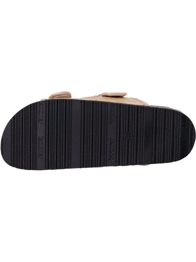 Sandali con doppi cinturini, sottopiede patch ultra confortevole  Isotoner Beige - Kiabi