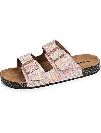 Sandali con doppi cinturini, sottopiede patch ultra confortevole Isotoner