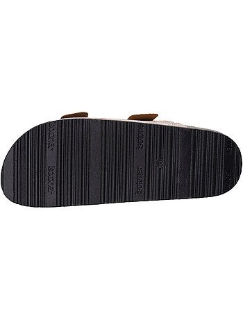 Sandali con doppi cinturini, sottopiede patch ultra confortevole Isotoner