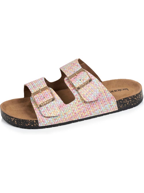 Sandali con doppi cinturini, sottopiede patch ultra confortevole  Isotoner - Kiabi