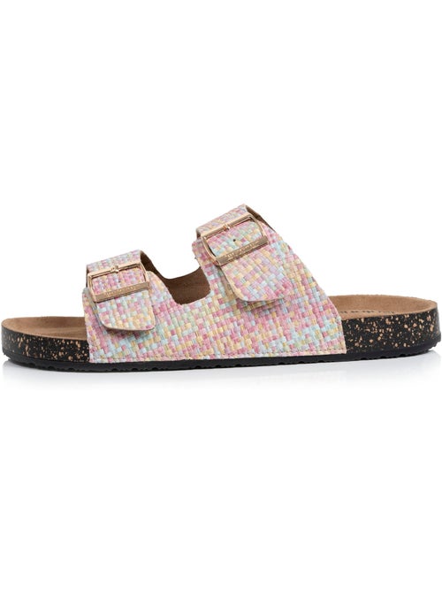 Sandali con doppi cinturini, sottopiede patch ultra confortevole  Isotoner - Kiabi