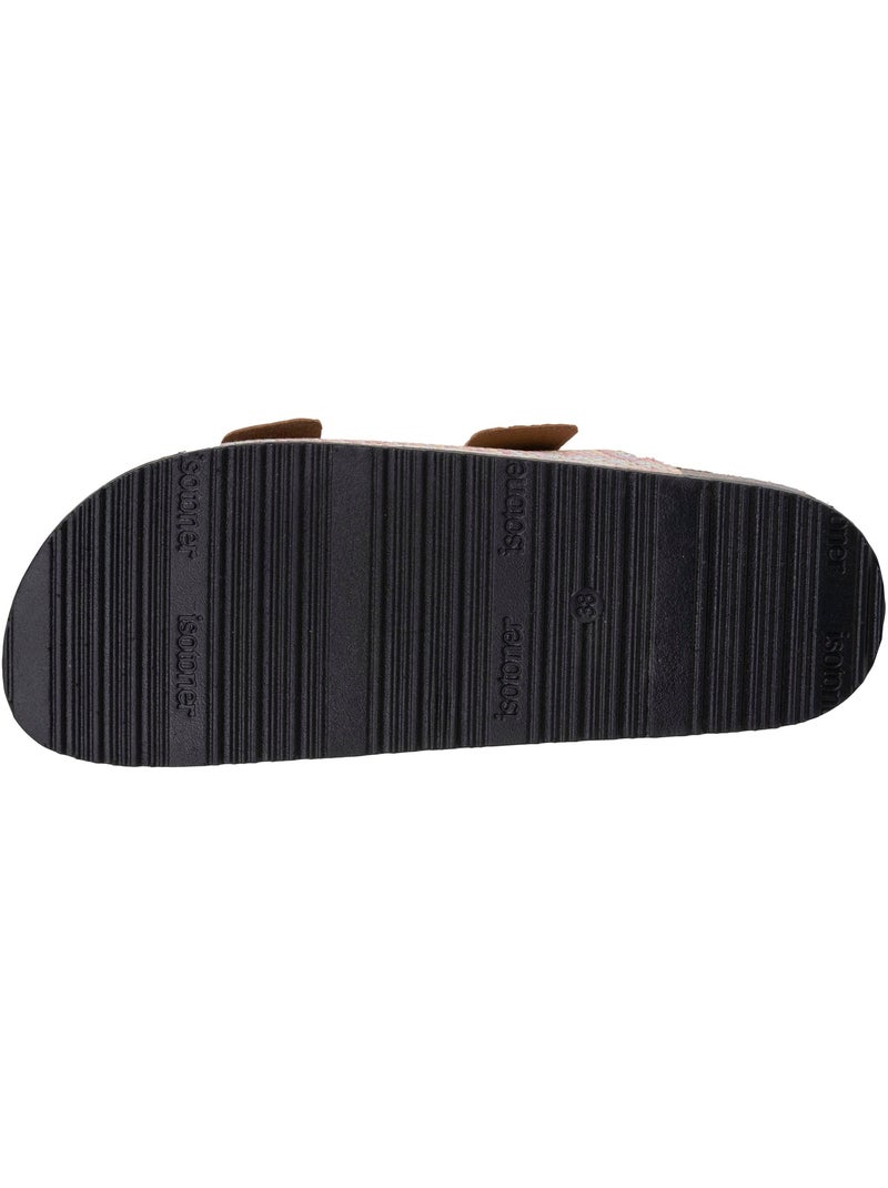 Sandali con doppi cinturini, sottopiede patch ultra confortevole  Isotoner Multicolore - Kiabi