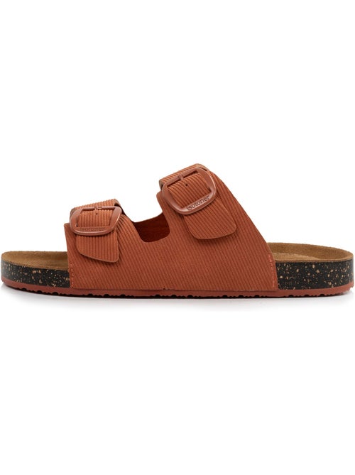 Sandali con doppi cinturini ultracomodi, sottopiede in pelle isotoner - Kiabi Sandali con doppi cinturini ultracomodi, sottopiede in pelle isotoner - Kiabi