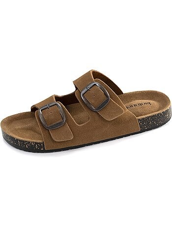 Sandali sottopiede in pelle patch everywear comfort heel isotoner