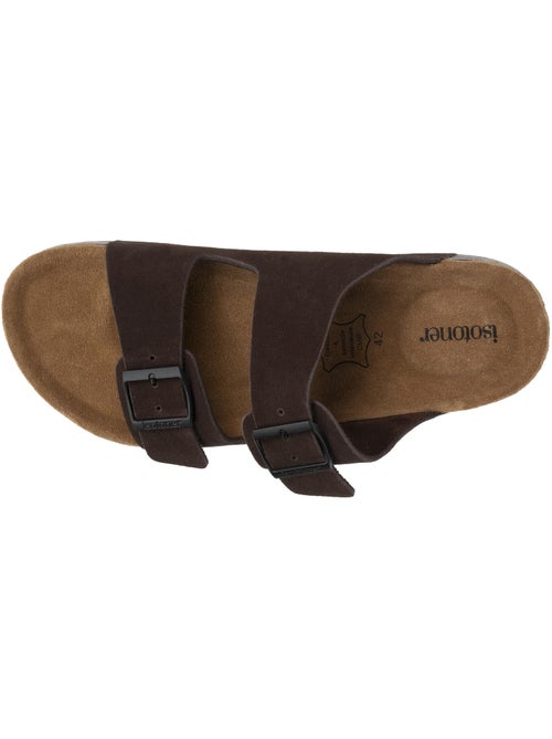 Sandali con doppi cinturini ultracomodi, sottopiede in pelle isotoner - Kiabi Sandali con doppi cinturini ultracomodi, sottopiede in pelle isotoner - Kiabi