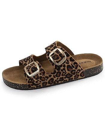 Sandali sottopiede in pelle patch everywear comfort heel isotoner