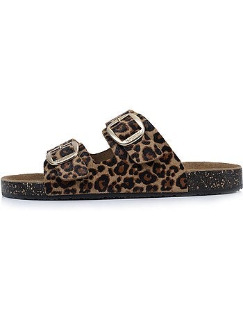 Sandali sottopiede in pelle patch everywear comfort heel isotoner