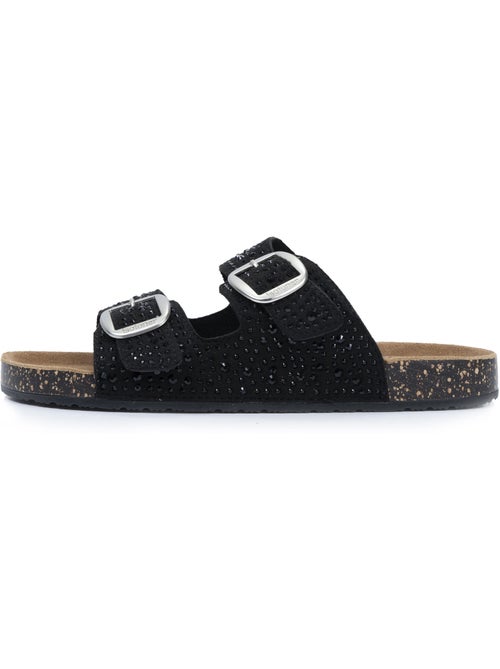 Sandali con doppi cinturini ultracomodi, sottopiede in pelle isotoner - Kiabi Sandali con doppi cinturini ultracomodi, sottopiede in pelle isotoner - Kiabi