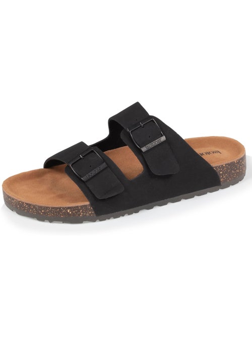 Sandali con doppi cinturini ultracomodi, sottopiede in pelle isotoner - Kiabi Sandali con doppi cinturini ultracomodi, sottopiede in pelle isotoner - Kiabi