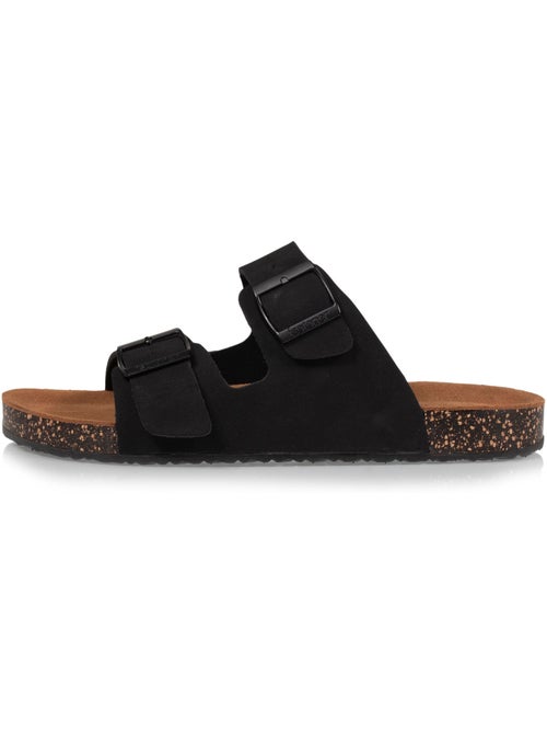 Sandali con doppi cinturini ultracomodi, sottopiede in pelle isotoner - Kiabi Sandali con doppi cinturini ultracomodi, sottopiede in pelle isotoner - Kiabi