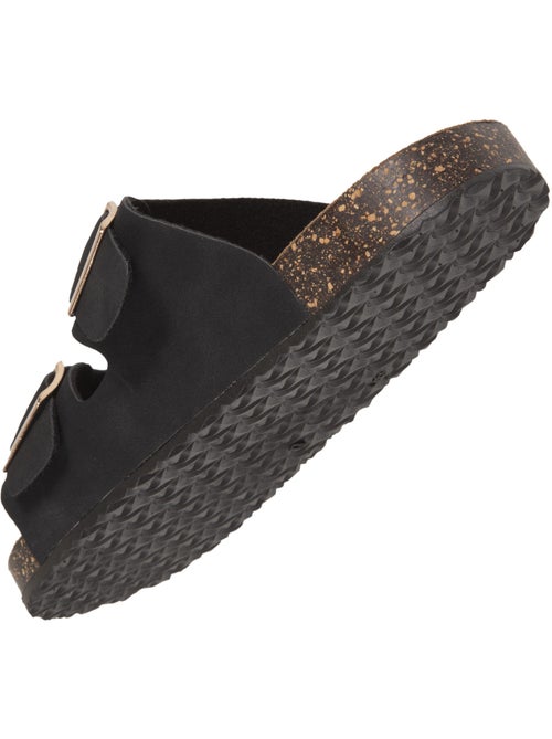 Sandali con doppi cinturini ultracomodi, sottopiede in pelle isotoner - Kiabi Sandali con doppi cinturini ultracomodi, sottopiede in pelle isotoner - Kiabi