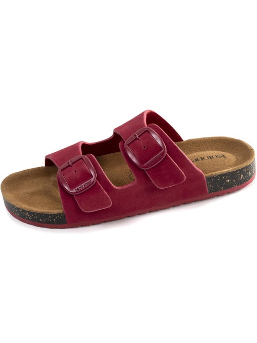 Sandali con doppi cinturini ultracomodi, sottopiede in pelle isotoner - Kiabi Sandali con doppi cinturini ultracomodi, sottopiede in pelle isotoner - Kiabi