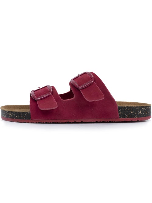 Sandali con doppi cinturini ultracomodi, sottopiede in pelle isotoner - Kiabi Sandali con doppi cinturini ultracomodi, sottopiede in pelle isotoner - Kiabi