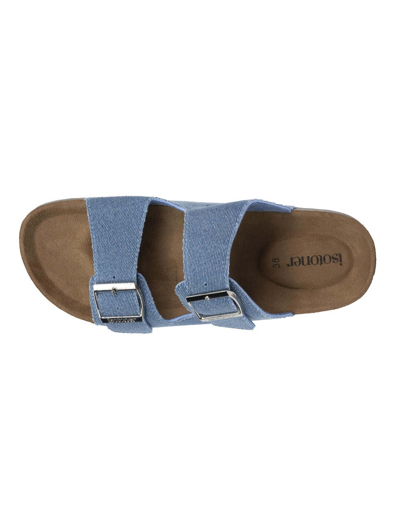 Sandali con doppie cinghie ultraconfortevoli  Isotoner Blu Blu - Kiabi