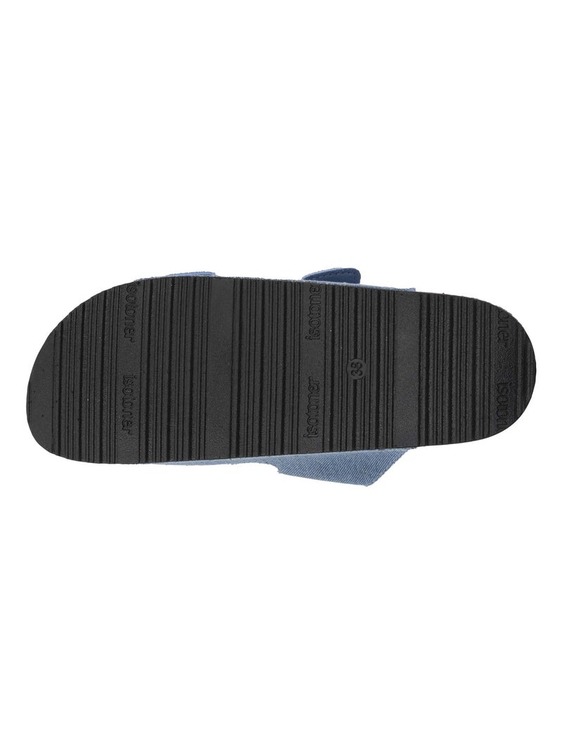 Sandali con doppie cinghie ultraconfortevoli  Isotoner Blu Blu - Kiabi