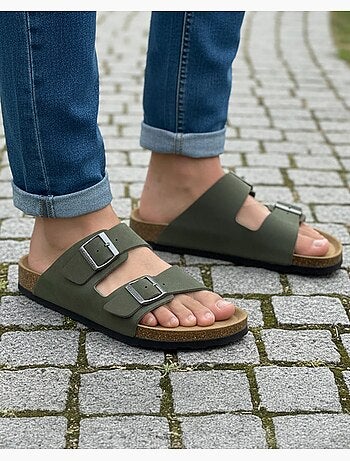 Sandali con doppie cinghie ultraconfortevoli Isotoner