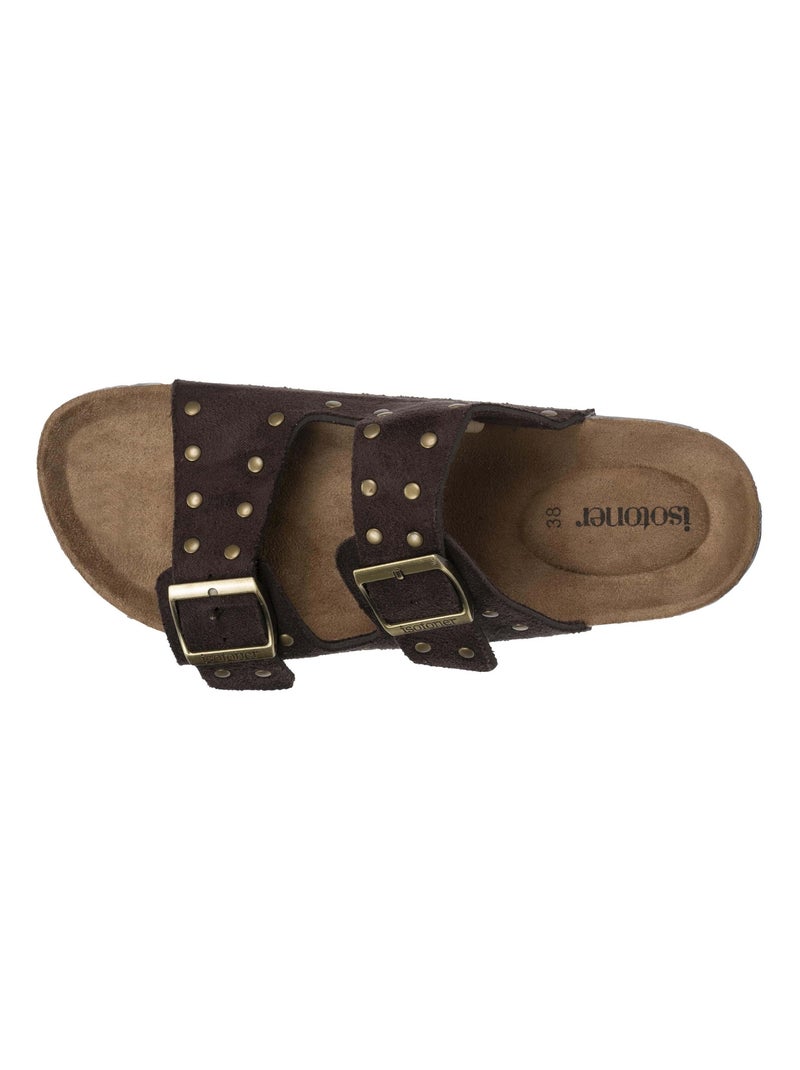 Sandali con doppie cinghie ultraconfortevoli  Isotoner Marrone cioccolato - Kiabi