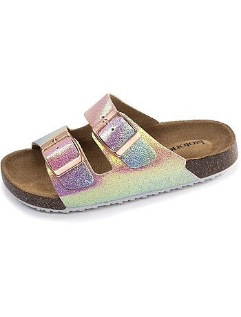Sandali doppio cinturino, suola comoda e leggera, sandalo da spiaggia, sandalo da isotoner