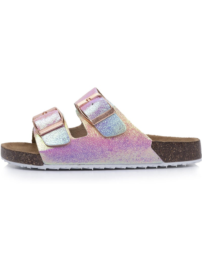 Sandali con doppie cinghie ultraconfortevoli isotoner Rosa/Multicolore - Kiabi
