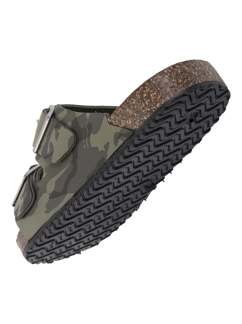 Sandali con doppie cinghie ultraconfortevoli  Isotoner Verde - Kiabi